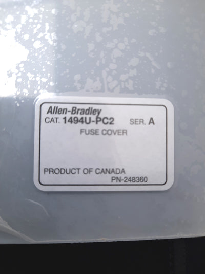 New Allen Bradley 1494U-PC2 Protective Cover Fuse Cover Used With 30A-100A Switch