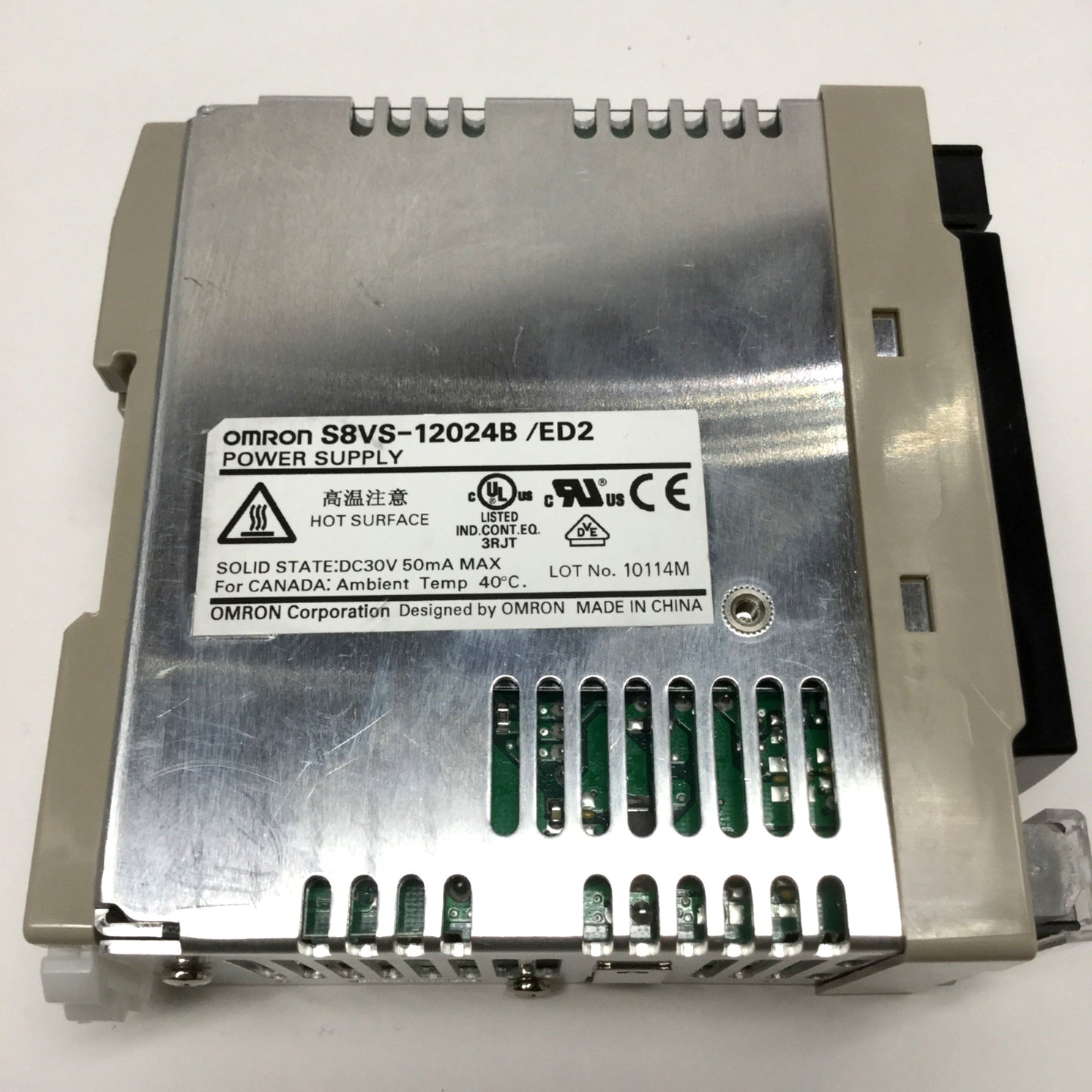 Used Omron S8VS-12024B /ED2 Switch Mode Power Supply 100-240VAC In, 24VDC 5A Out 120W
