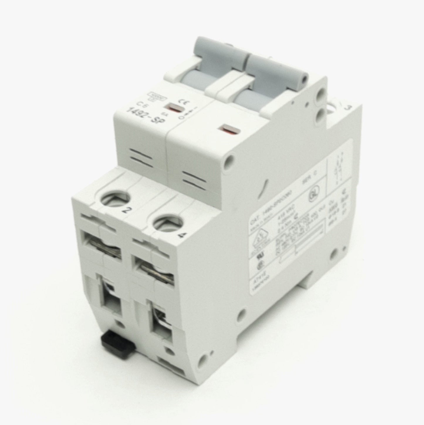 New – Open box ALLEN BRADLEY 1492-SP2C060 Circuit Breaker, 415VAC, 6A, 2 Pole, DIN Rail Mount