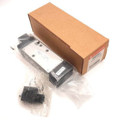 New Norgren V62S527A-A313JB Solenoid Valve, 2-Position 5-Port, 24VDC, 3/8" NPT