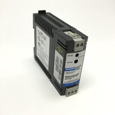 Used Automation Direct Rhino PSP24-024S Power Supply 100-240VAC In, 24VDC 1A Out 24W