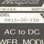 New – Open box Acopian DB15-20-230 AC to DC Power Module 120/230v Input, 15v DC 0.2A Output