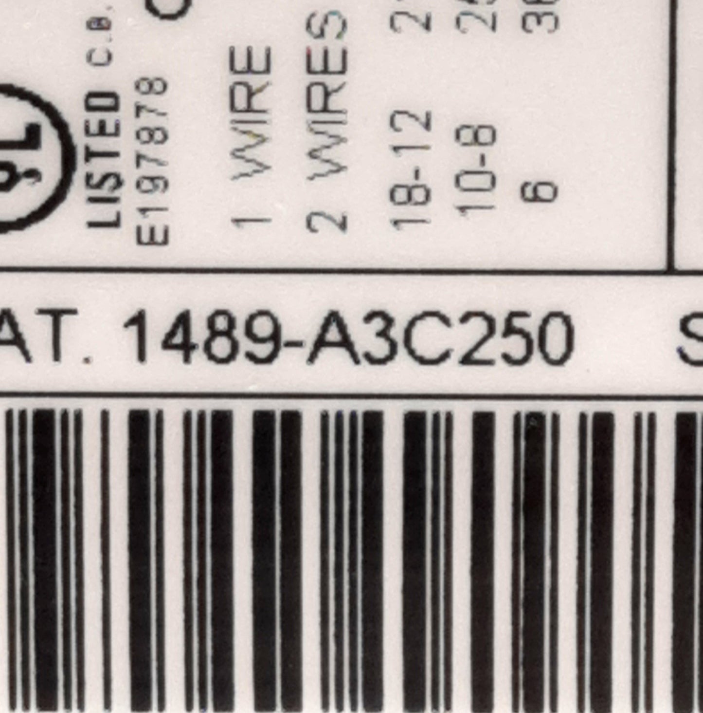 New – Open box Allen Bradley 1489-A3C250 Circuit Breaker, 3POLE, 25A, 480Y/277VA DIN RAIL