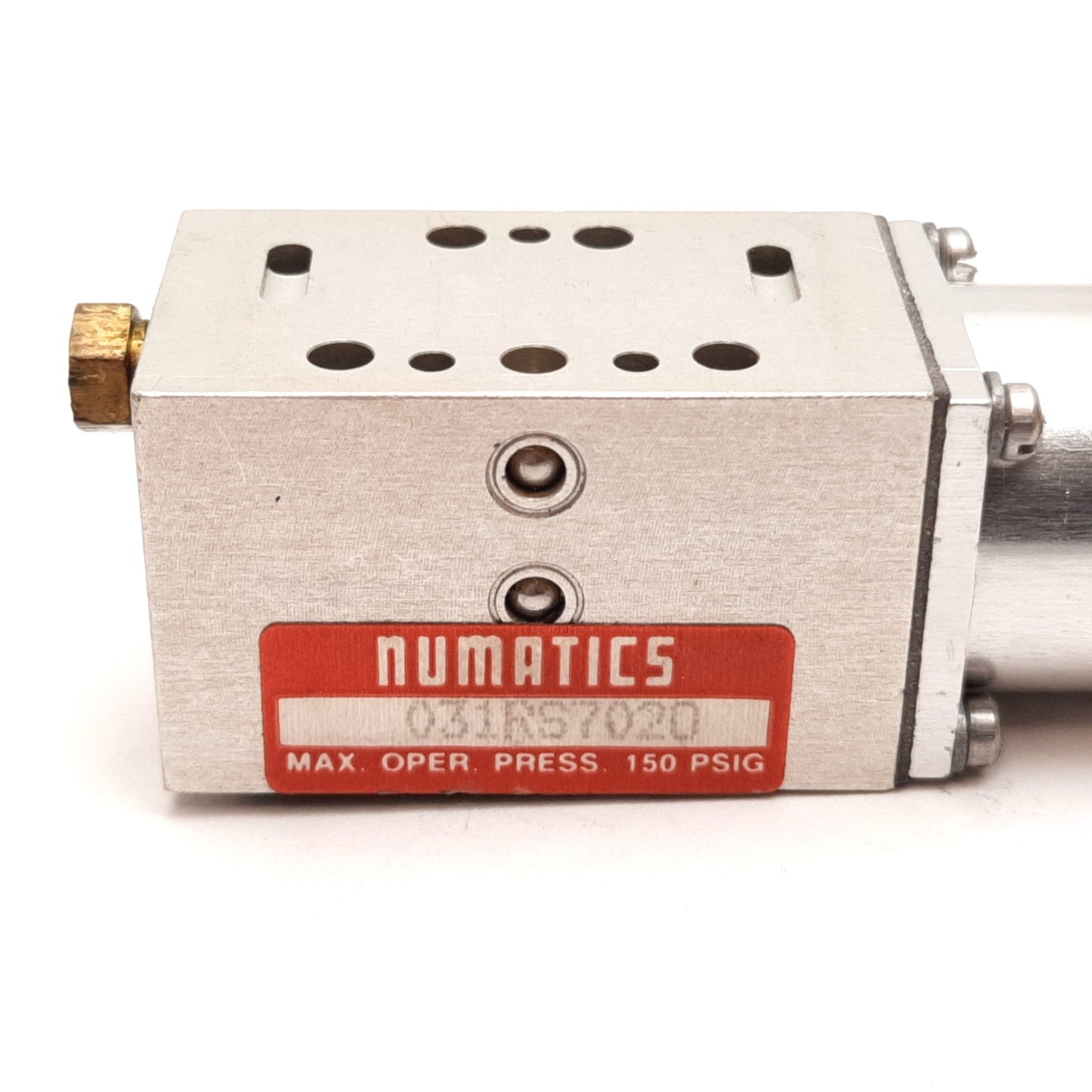 Used Numatics 031RS702O Manifold Regulator, Input: 150psi Max, Output: 0-100psi