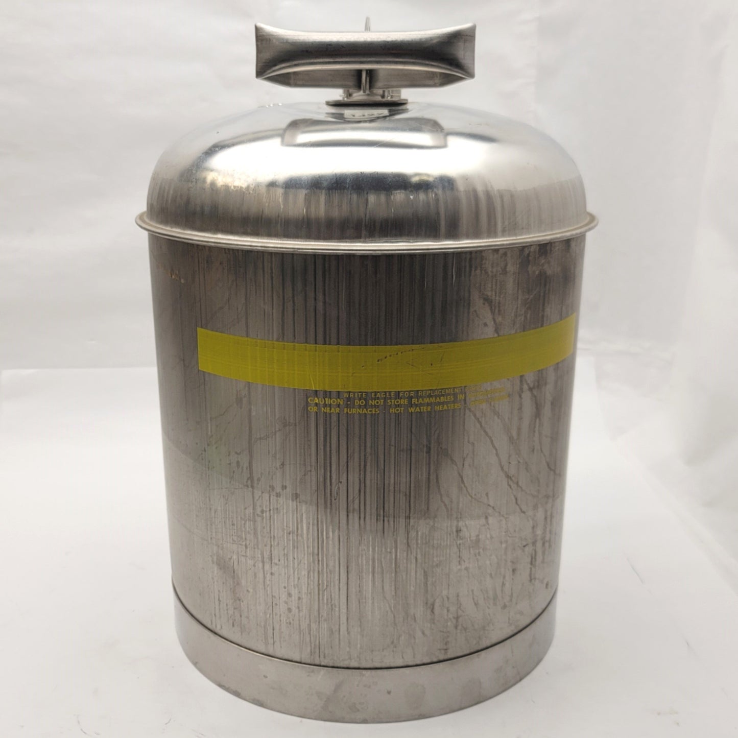 New – Open box Eagle 1327 Stainless Steel Safety Can With Faucet And Flame Arrester 5 Gallon