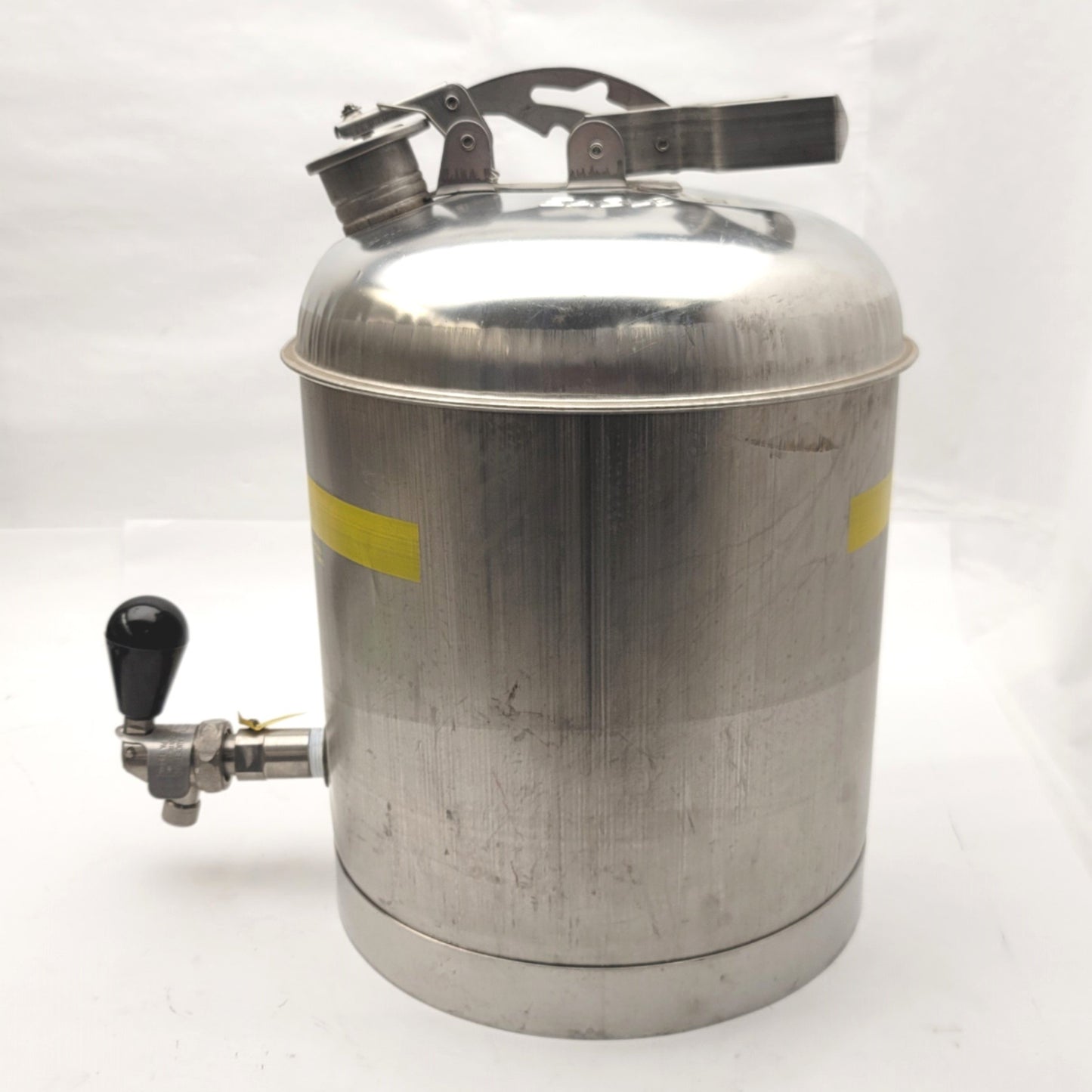 New – Open box Eagle 1327 Stainless Steel Safety Can With Faucet And Flame Arrester 5 Gallon