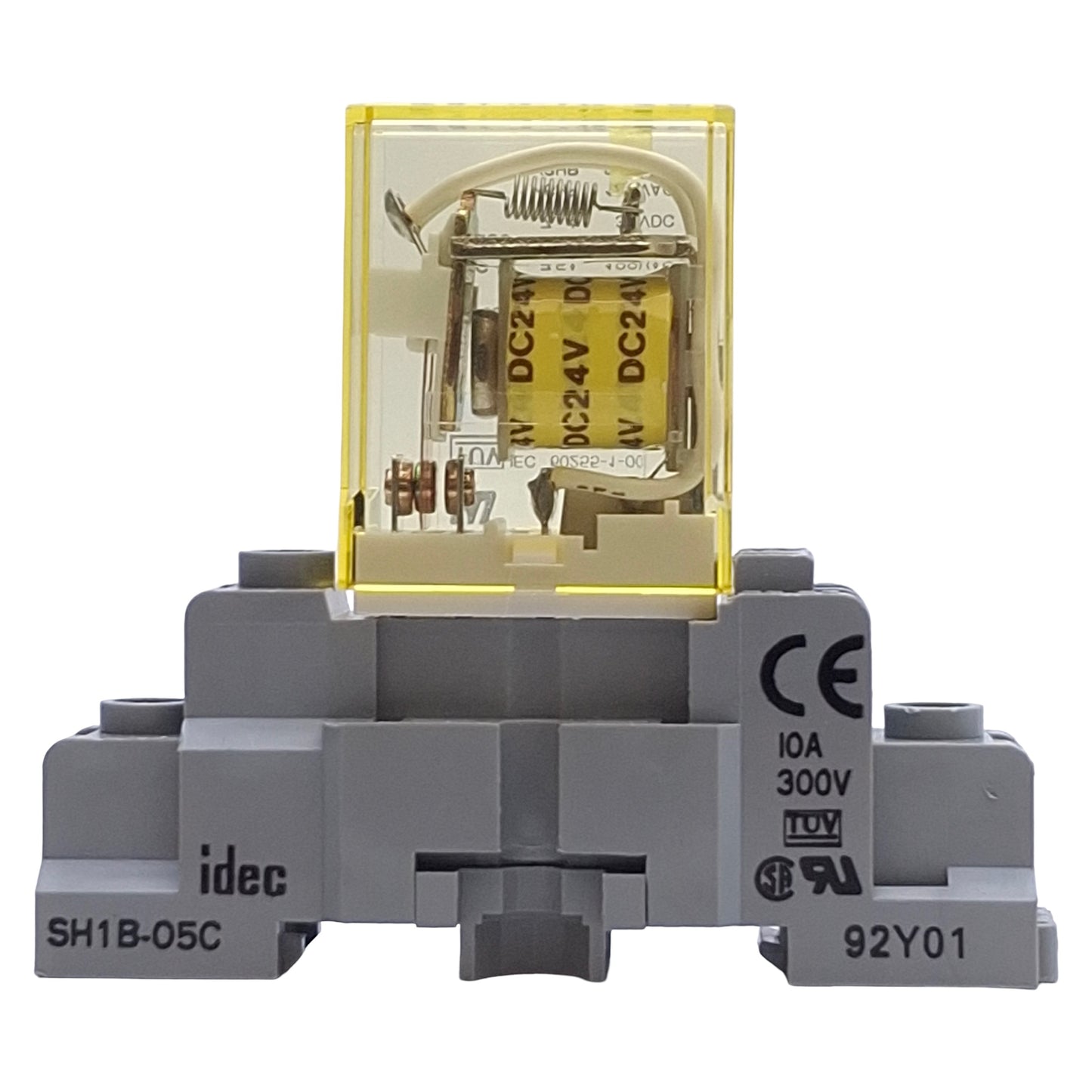 Used Lot of 3 IDEC RH1B-U DC24V Power Relay Plug in SPDT 10Amp 24VDC 1 Pole w/ Socket