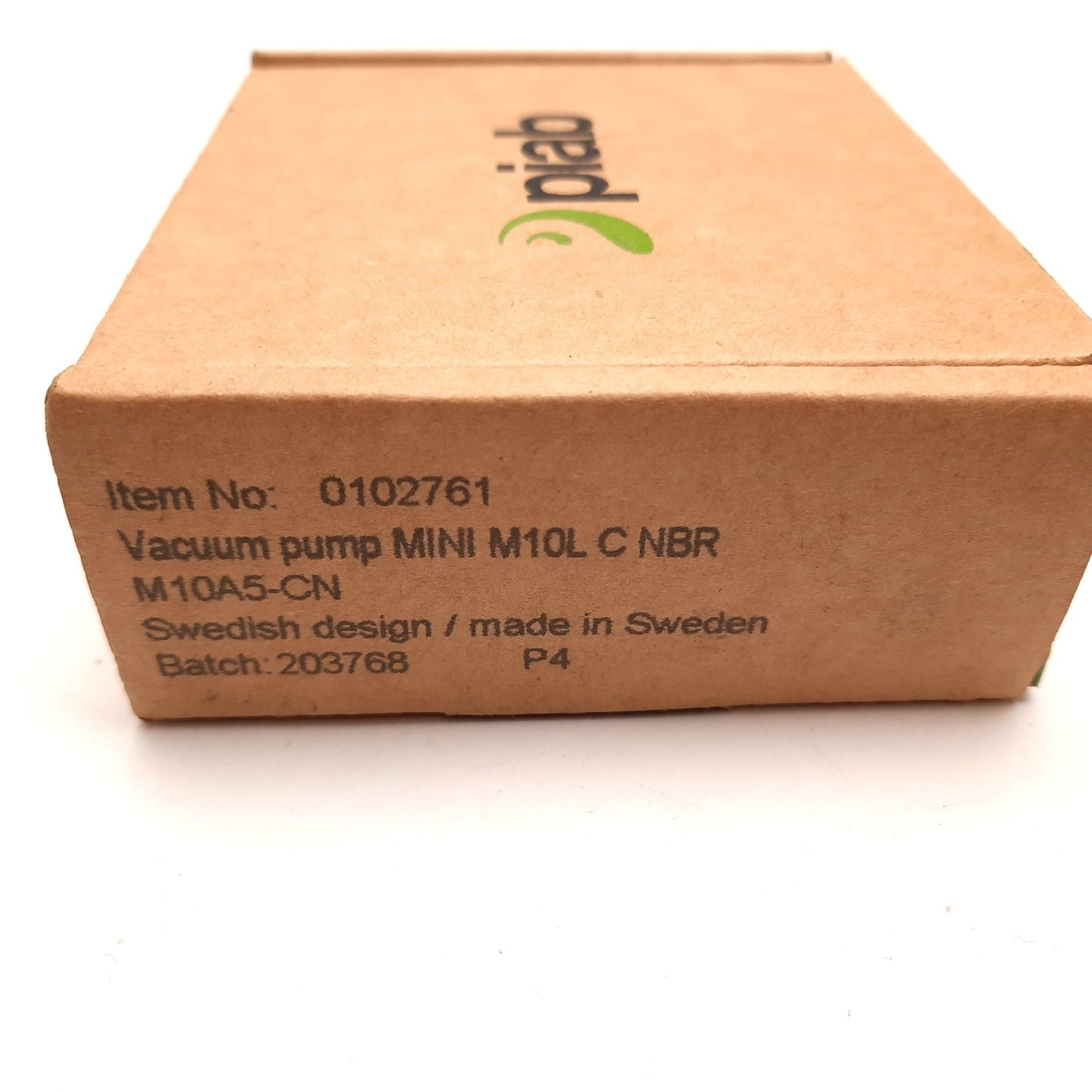 New Piab M10A5-CN Vacuum Pump, Pressure: 101.5psi Max, 23.92 inHg, 1/8" 3/8" NPT