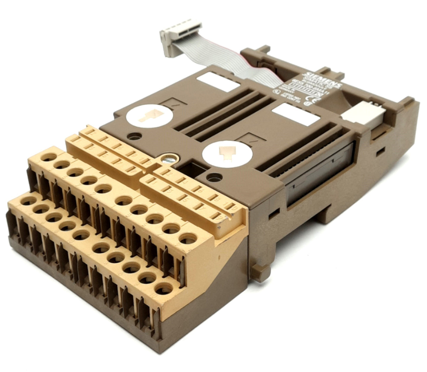 Used SIEMENS 6ES5700-8MA11 Terminal Bus Module, For S5-100U/ET, DIN Rail Mount