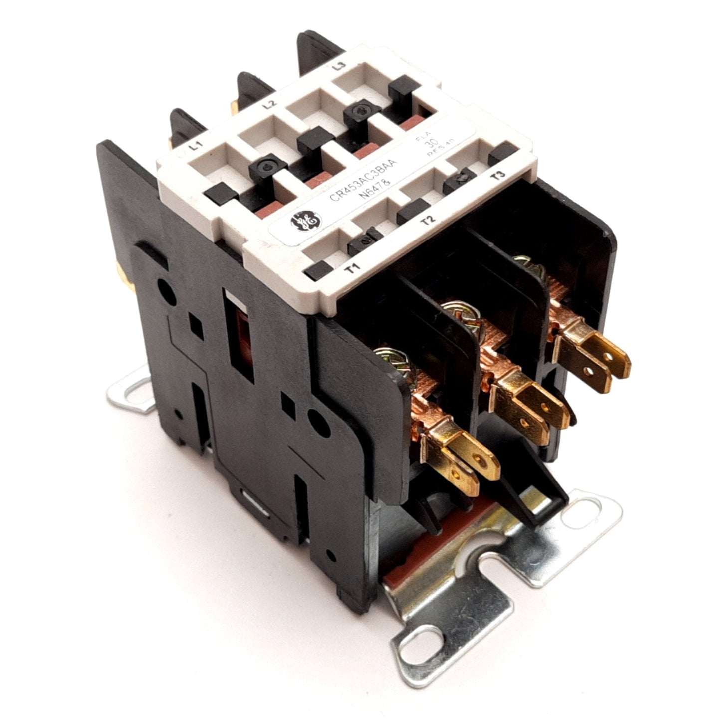 Used General Electric CR453AC3BAA Contactor, 3-Pole, Coil: 208-240VAC, 30A 600VAC
