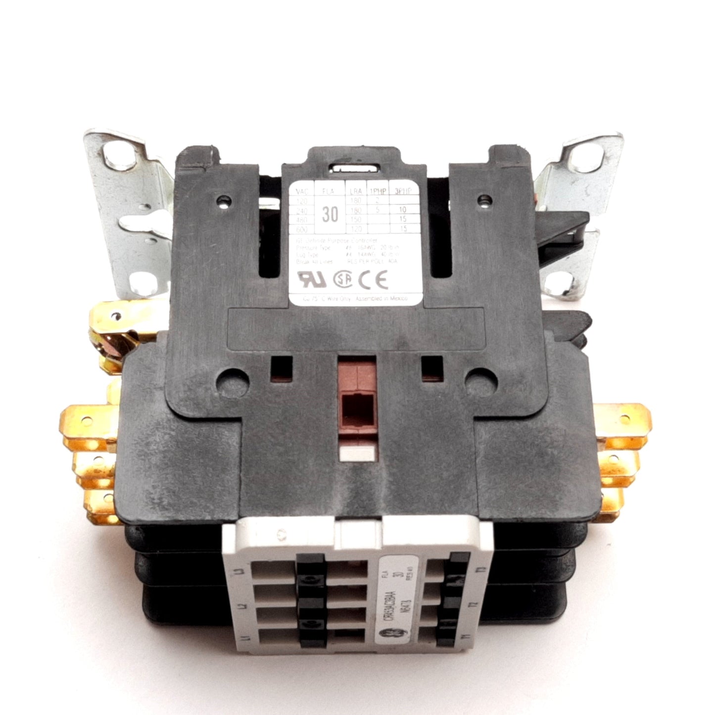 Used General Electric CR453AC3BAA Contactor, 3-Pole, Coil: 208-240VAC, 30A 600VAC