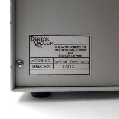 Used Denton Vacuum SEM Carbon Yarn Accessory, 6 x 9" Chamber, 120VAC for DESK II