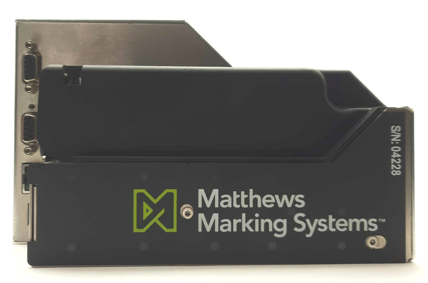 Used Mathews Marking System VIAjet L12 Print Head 1/2" Height 1,600/169FPM @ 75/600DPI