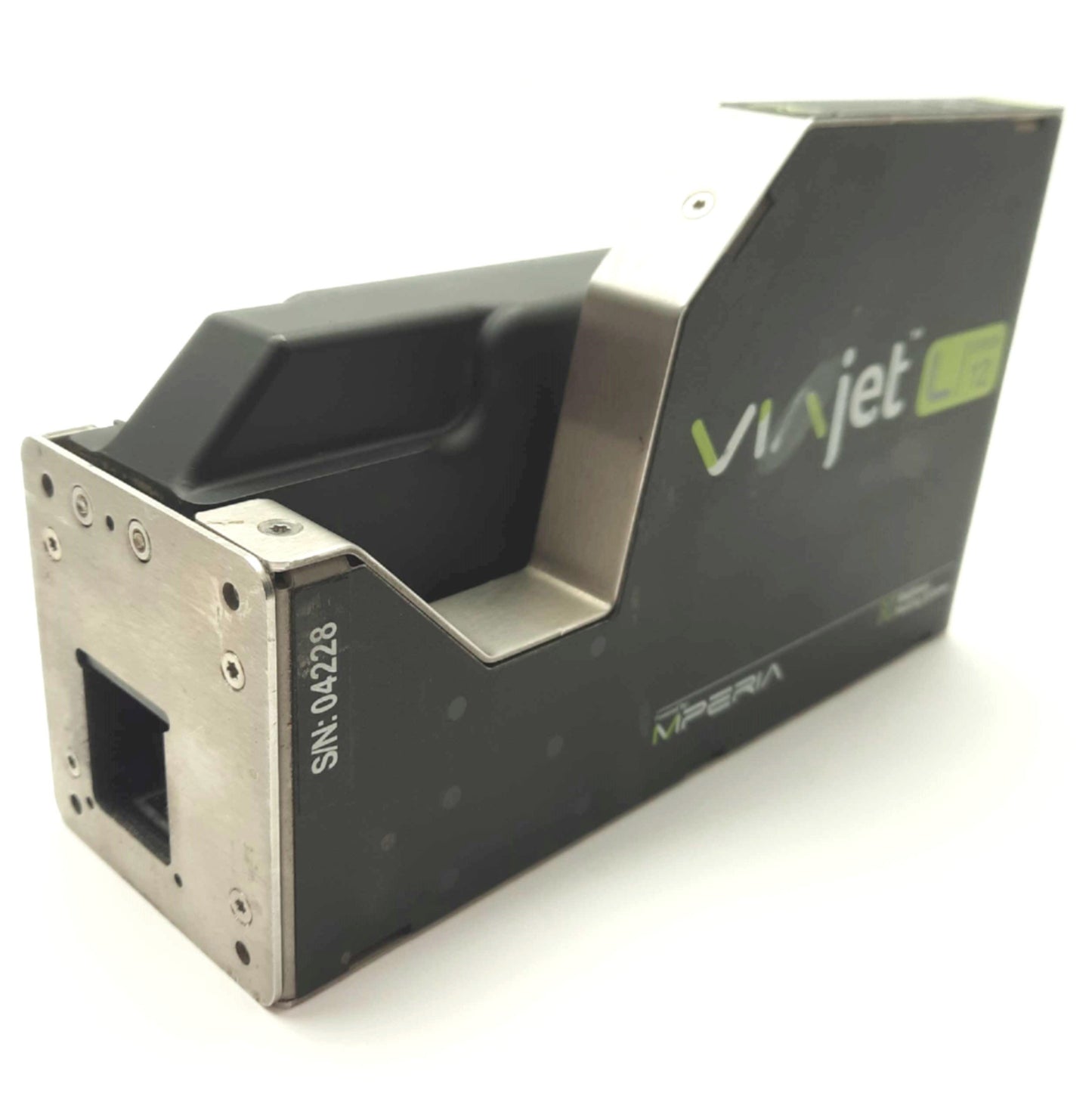 Used Mathews Marking System VIAjet L12 Print Head 1/2" Height 1,600/169FPM @ 75/600DPI