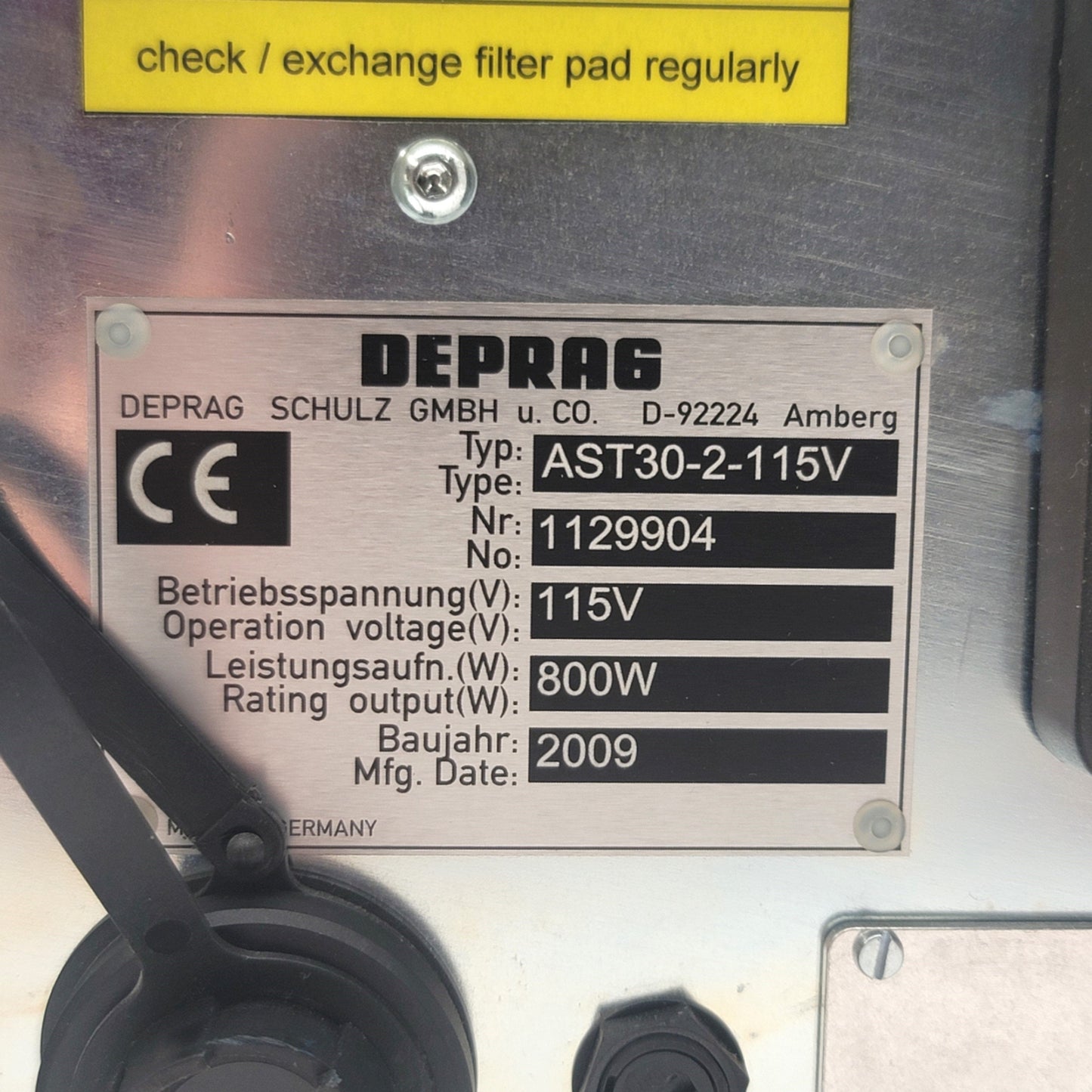 Used Deprag AST30-2-115 Screwdriver Sequence Controller, 115VAC, 800W