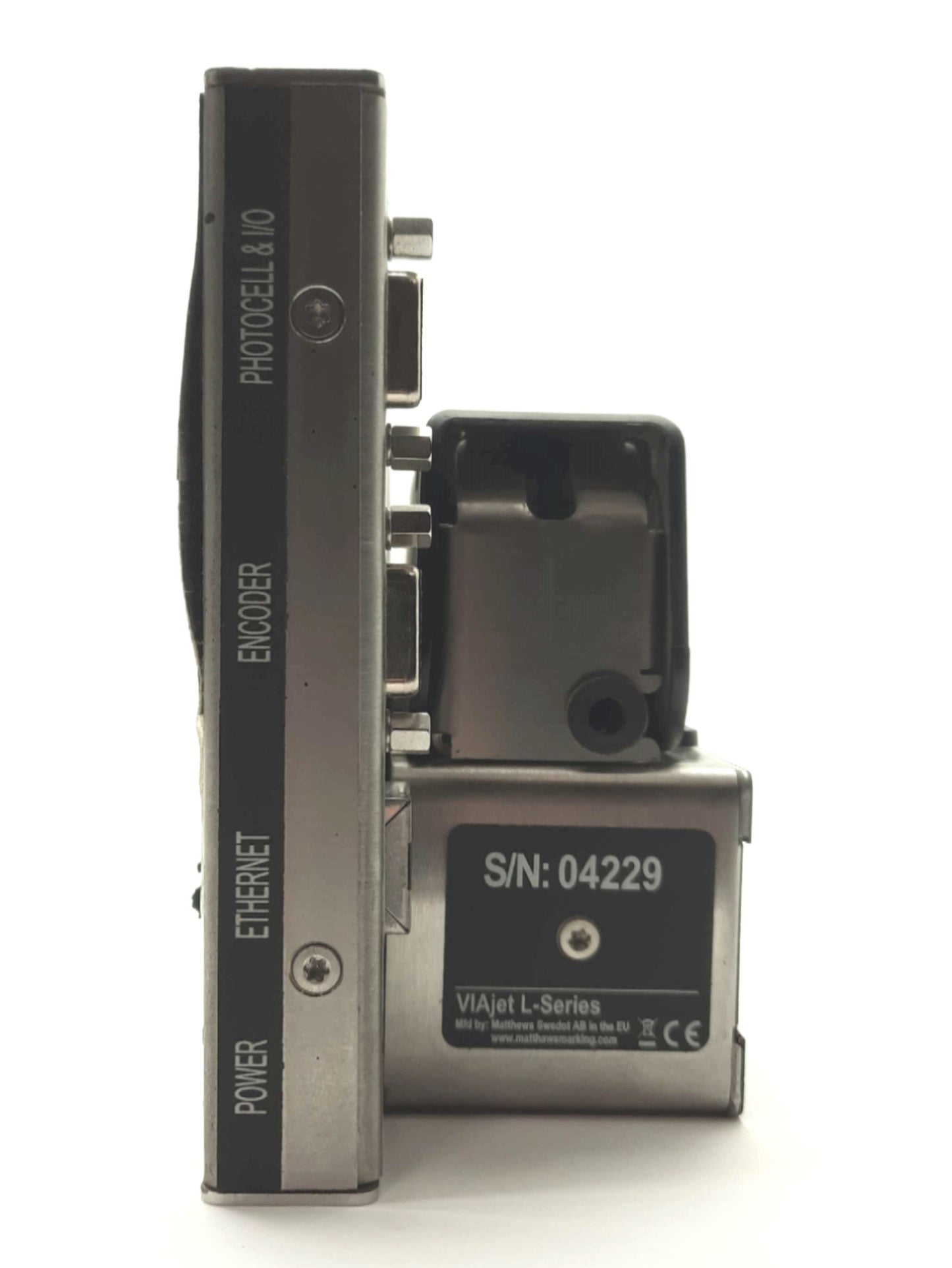 Used Mathews Marking System VIAjet L12 Print Head ½"Height 1600FPM @ 75DPI *Cosmetic*