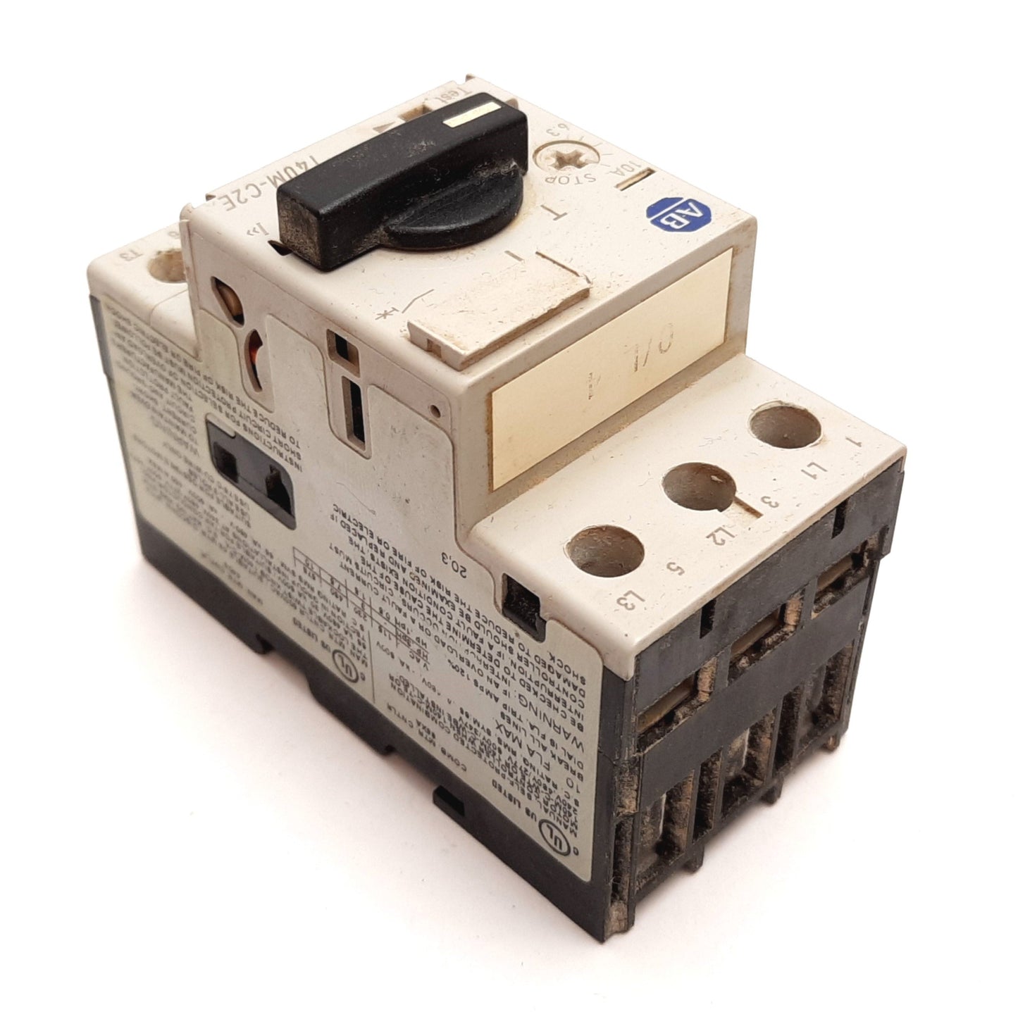 Used Allen Bradley 140M-C2E-C10 Motor Protector Circuit Breaker 3-Pole 6.3-10A 600VAC