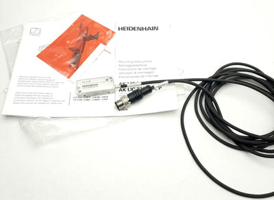 New Heidenhain 1096273-02 Linear Encoder, 3.0M Cable, 3.6-14 VDC, M12 8Pin, 75-95 mA