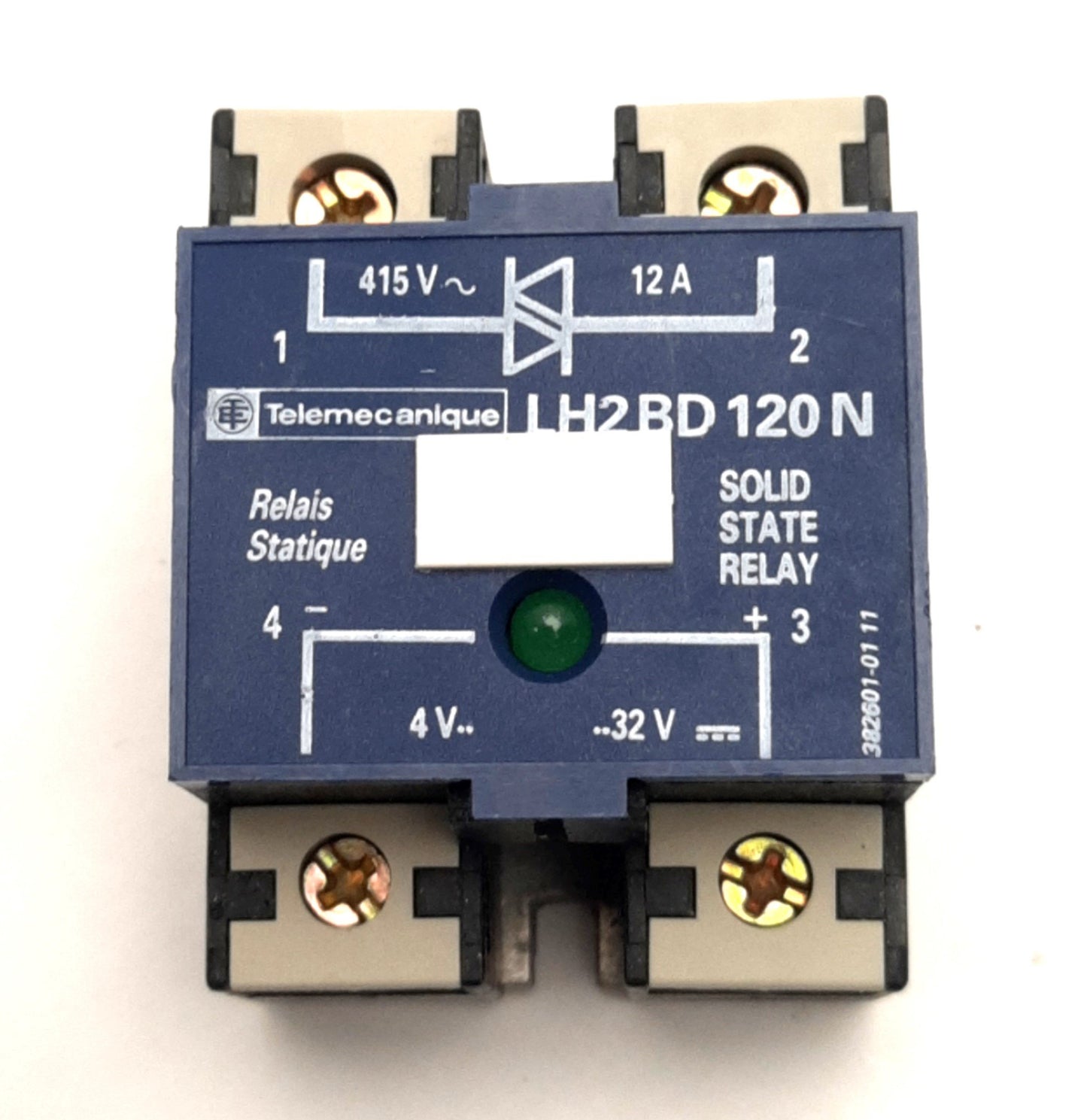 Used Telemecanique LH2 BD 120N Solid State Relay 415VAC 12A Input, 4-32 VDC Output