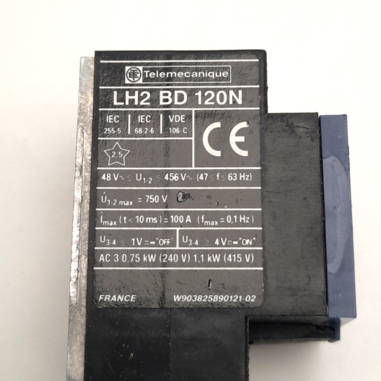 Used Telemecanique LH2 BD 120N Solid State Relay 415VAC 12A Input, 4-32 VDC Output