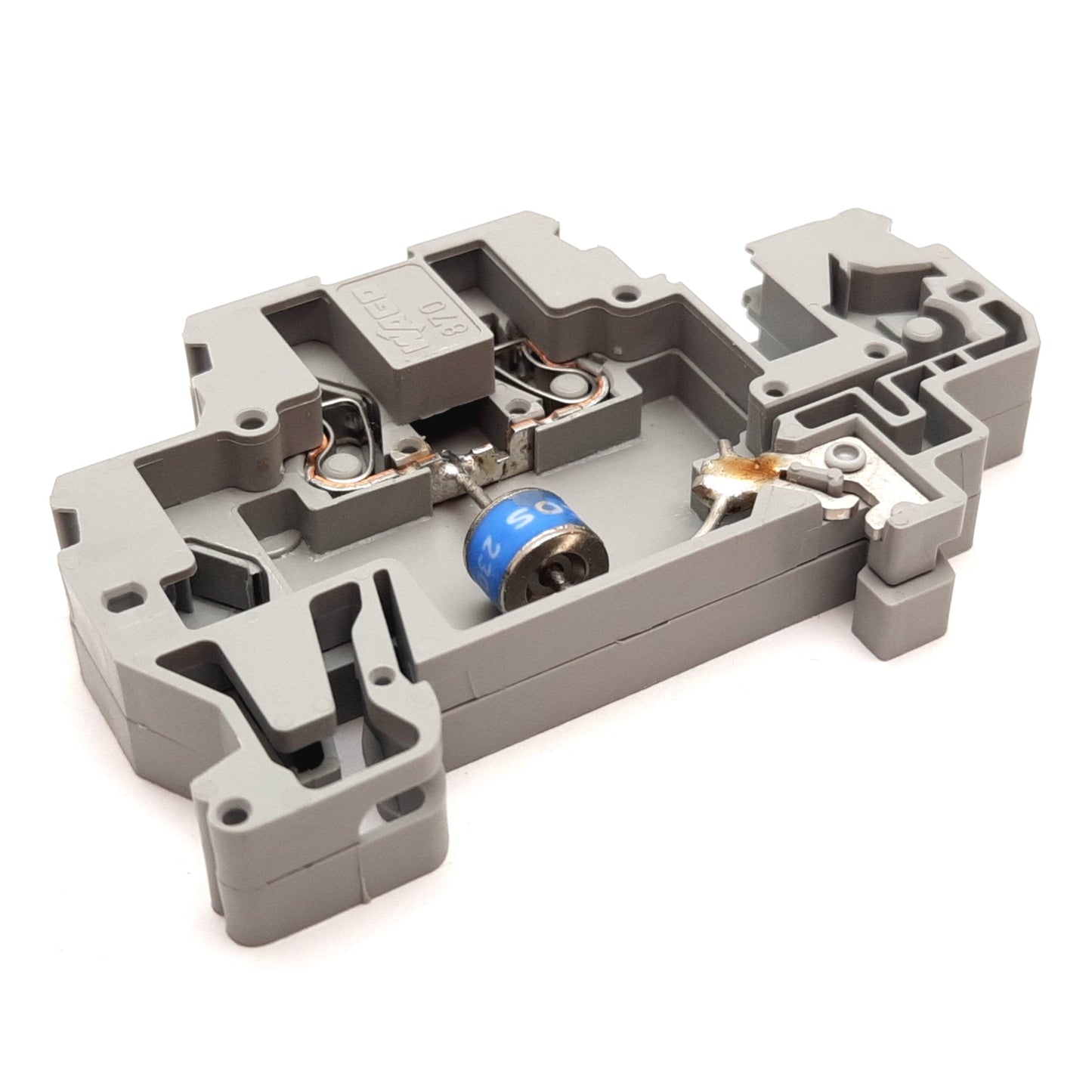New Wago 870-523/281-580 Terminal Block with Suppressor, Rating: 110/120VAC