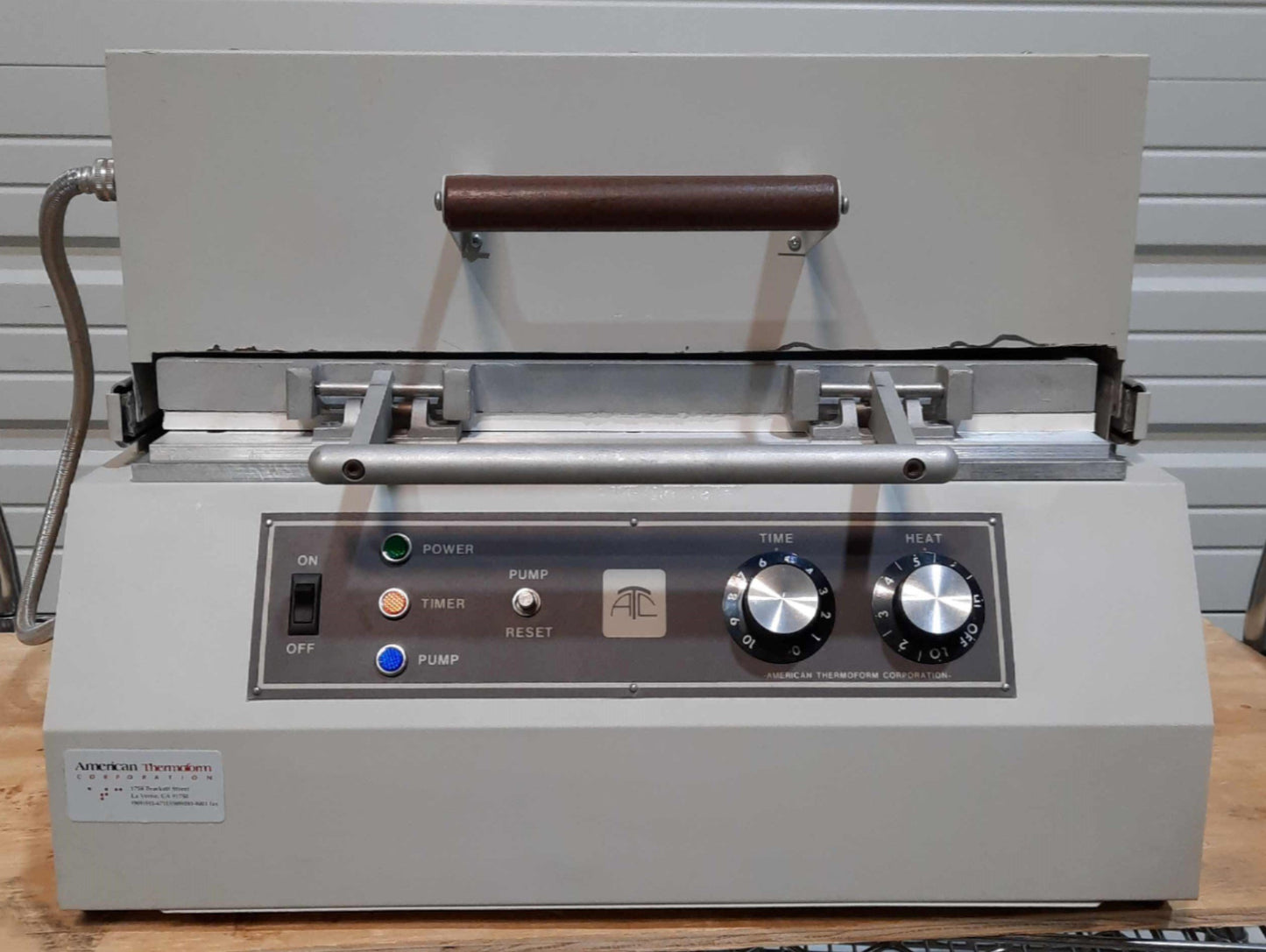 Used American Thermoform Brailon Duplicator, 18 5/8 x 13 7/8" Frame, 120VAC 15A