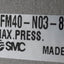 New SMC AFM40-N03-8Z Modular Mist Separator, 3/8" NPT, 150PSI Max, Max Temp 140°F