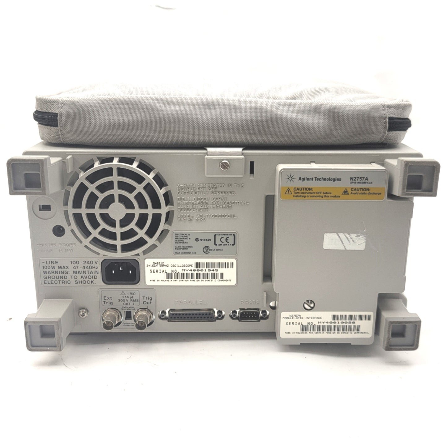 Used Agilent 54621D Mixed Signal Oscilloscope 60MHz 2 Scope 16 Digital, 100-240VAC