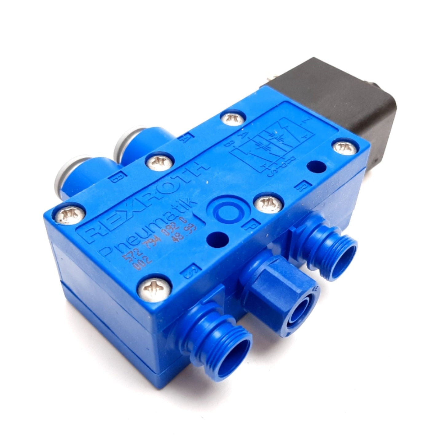 New Rexroth 572 794 092 0 Pneumatic Solenoid Valve, 2-Position 5-Port, 10bar, 24V