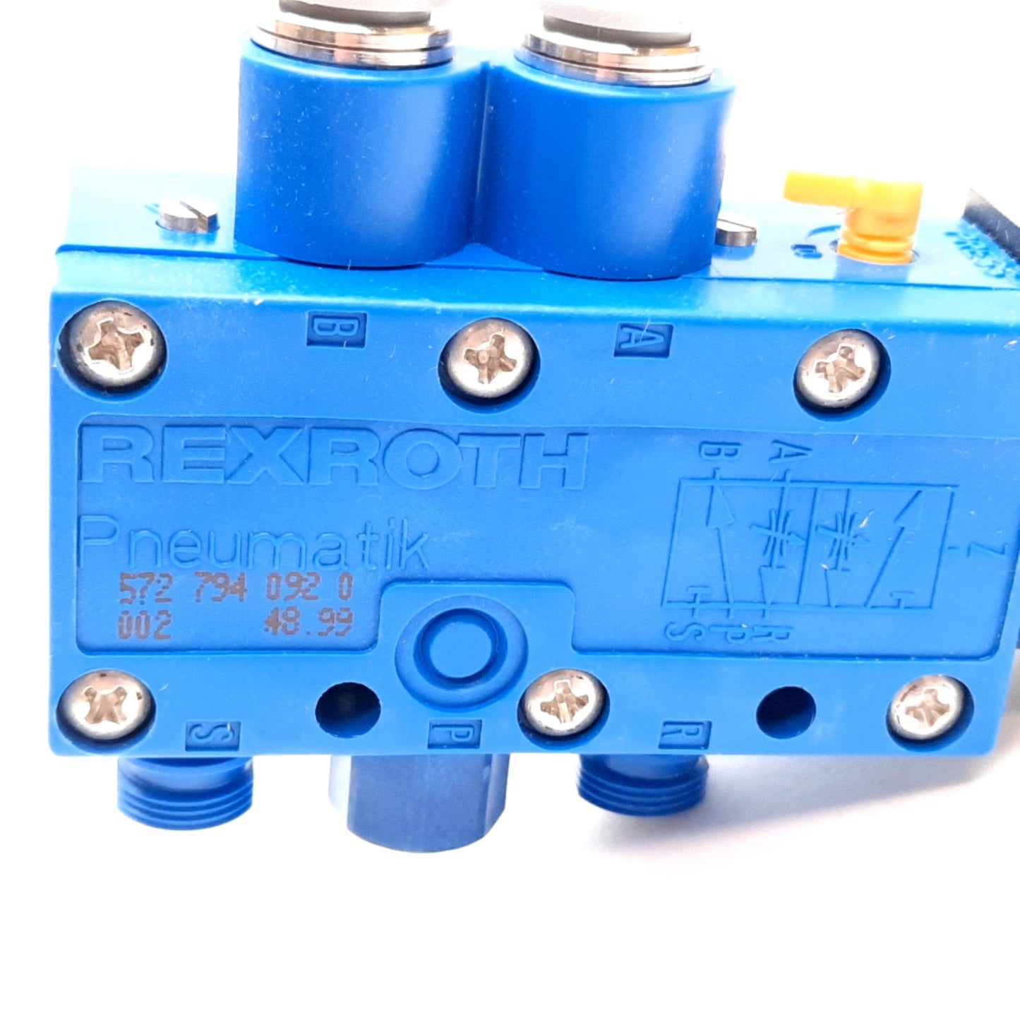 New Rexroth 572 794 092 0 Pneumatic Solenoid Valve, 2-Position 5-Port, 10bar, 24V