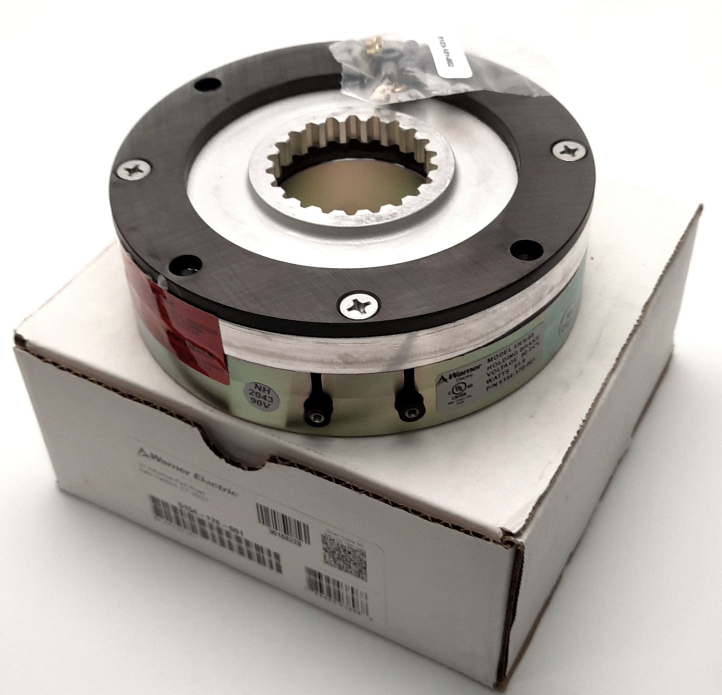 New Warner Electric 5154-170-001 Static Engaged Brake 100Ft-Lb Static, BK ERS-68 90V