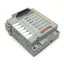 Used Rexroth LS04 D-Sub Manifold w/ 6x Solenoid Valves 5-Port 2-Position, 24VDC Coil