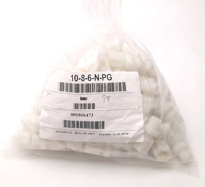 New – Open box Lot of 98 Jaco 10-5-6-N-PG Male Connectors 1/2" Tube to 3/8" Pipe Thread