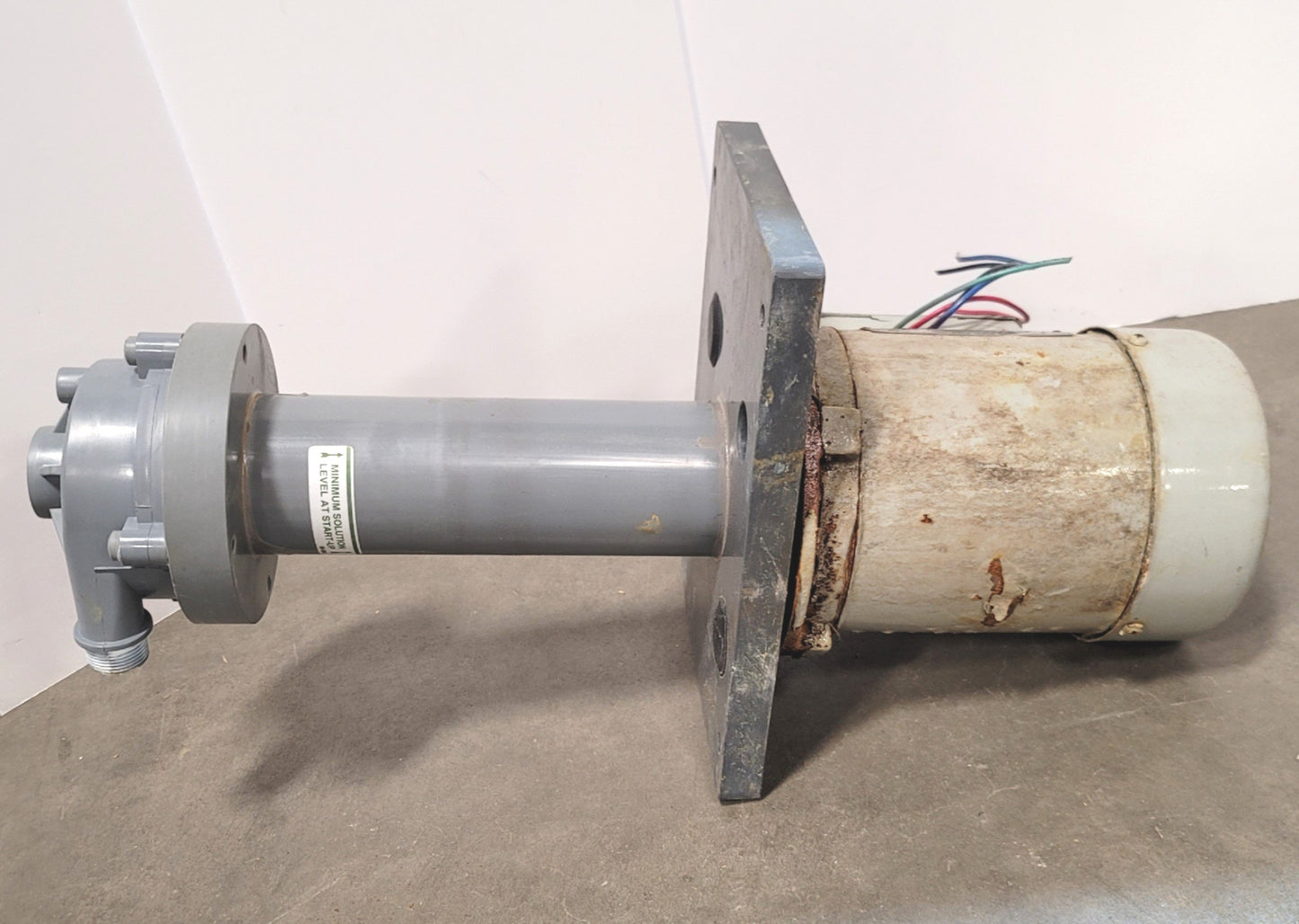 Used Serfilco ECL3/4-2SC-D.3 Plastic Sump Pump 208-230V 3450RPM 1/3HP 3Ph Max 27 GPM