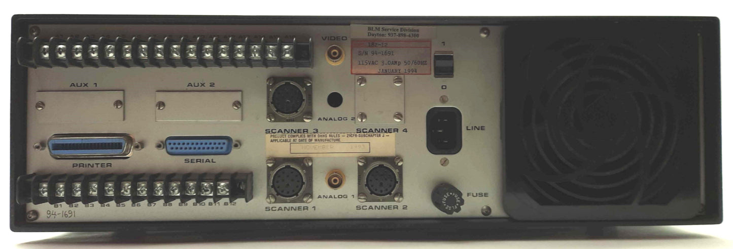 Used LaserMike 182-12 LASER Gage Controller, 1x Gage, 1x Encoder, Serial, 120VAC