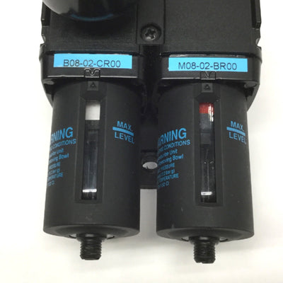 Used Wilkerson B08-02-CR00 Pressure Regulator w/Coalescing Filter 0.5 Micron 1/4" NPT