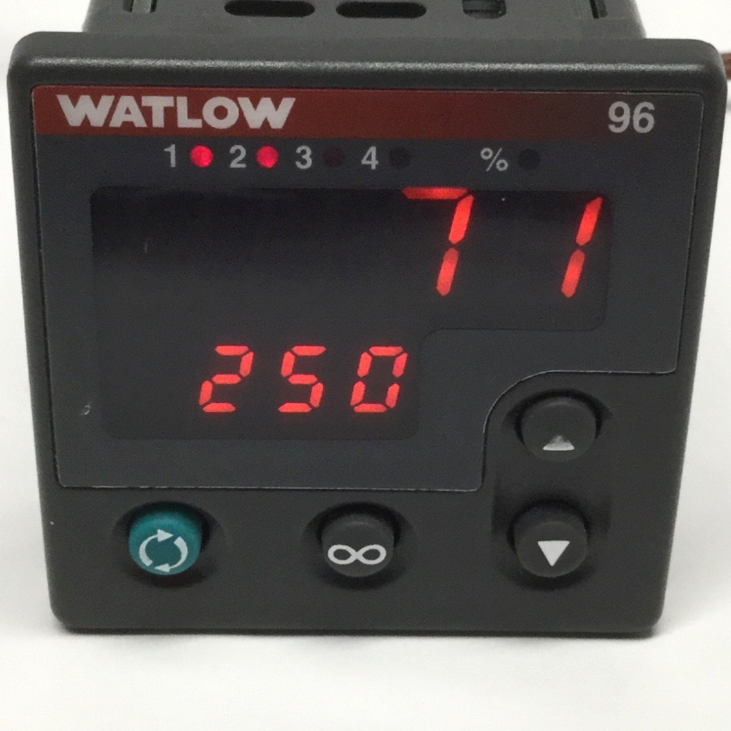 Used Watlow 96B1-CDDM-00RR Universal Temperature Controller 24V AC/DC, 4 Outputs