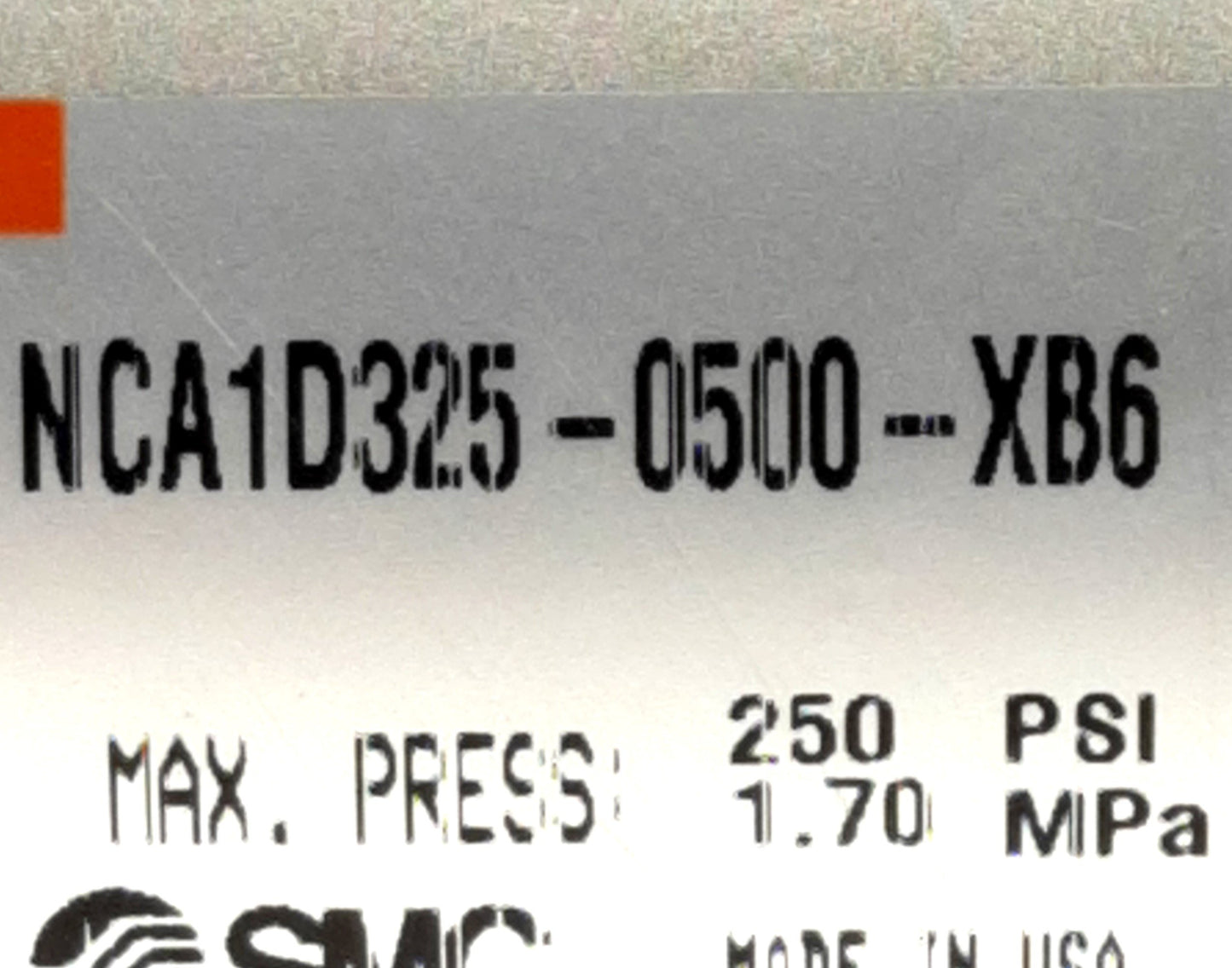 Used SMC NCA1D325-0500-XB6 High Temp Pneumatic Cylinder, 3.25" Bore, 5.0" Stroke