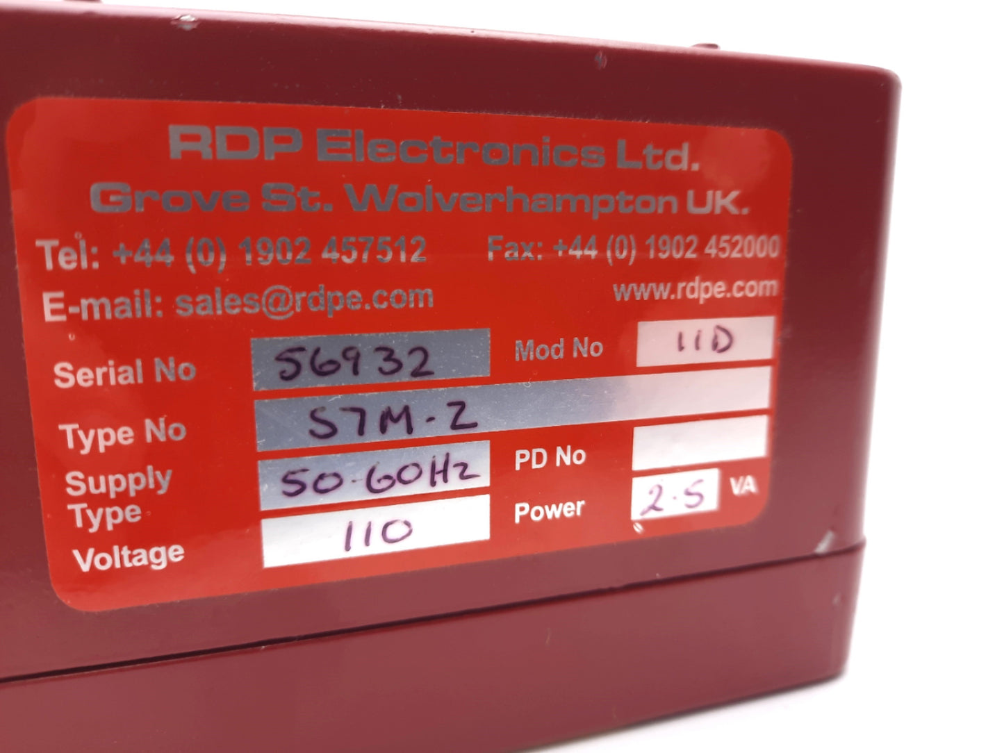 New – Open box RDP Electronics S7M-Z Transducer Amplifier 115-230VAC 2.5VA 4-20mA 1000k Ohms