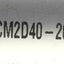 New – Open box SMC CM2D40-20 Pneumatic Cylinder, 40mm Bore, 20mm Stroke, 1/4 Rc, 1.0MPa Max