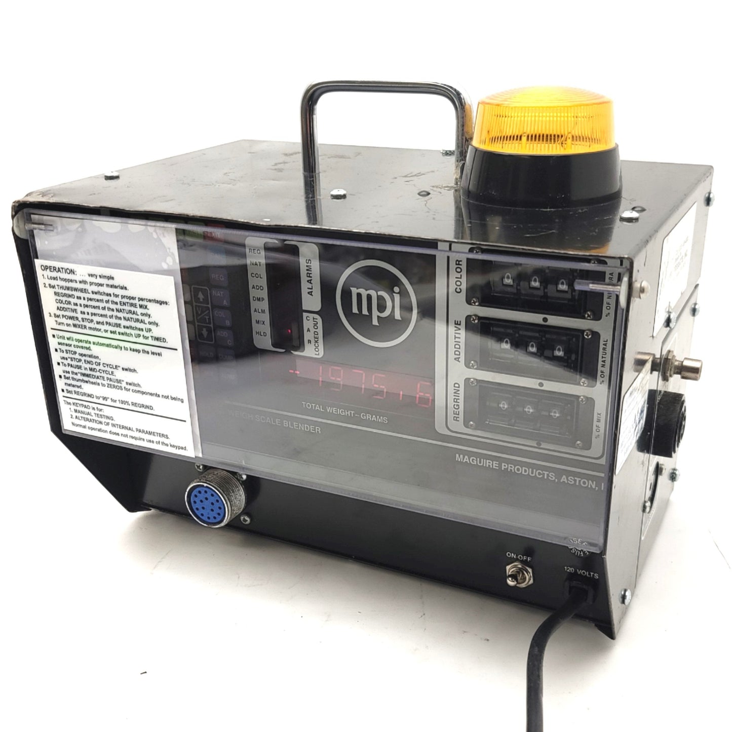 Used Maguire WSB MB Micro Blender Gravimetric Blender Controller, 120VAC, 100lbs/hr