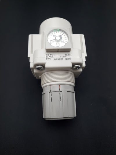 New SMC AR40-N04E-Z-B Regulator 7-125 PSI 1/2" NPT Pressure Gauge Range 0-150