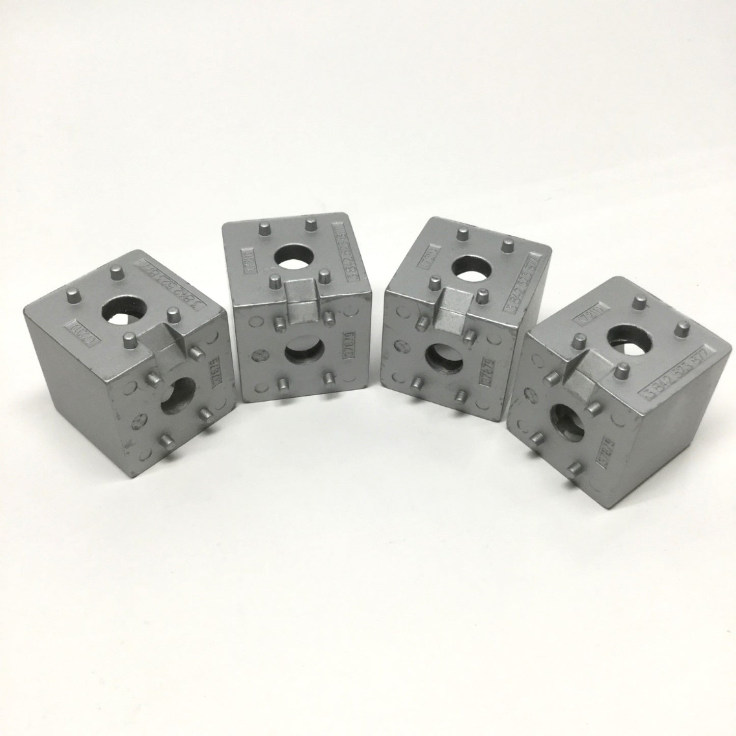 Used Lot of 4 Bosch 3 842 523 877 Aluminum Profile Cubic Corner Joint Connector 45mm