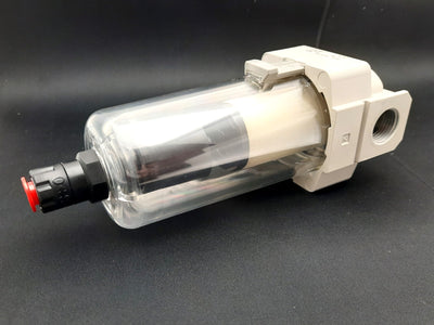 New SMC AFM40-N04D-Z-A Mist Separator Module 150 PSI 1/2" NPT N.O Drain Port