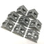 Used Lot of 8 Bosch 3842528967 Aluminum 40x40 Gusset Connector Bracket, 10mm Slot