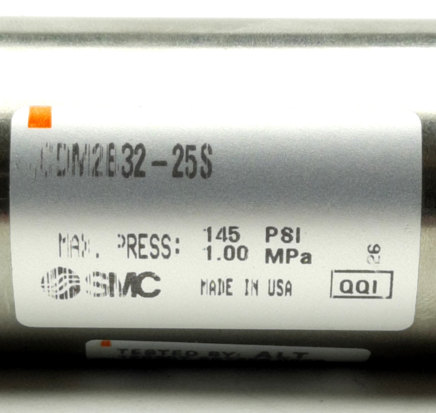 New – Open box SMC CM2B32-25S Pneumatic Cylinder, 32mm Bore, 25mm Stroke, Spring Return