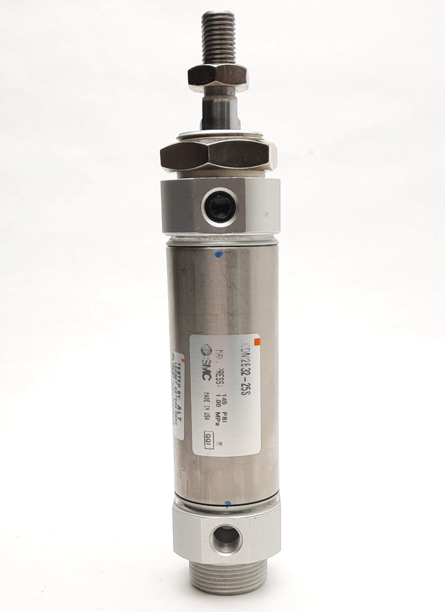 New – Open box SMC CM2B32-25S Pneumatic Cylinder, 32mm Bore, 25mm Stroke, Spring Return