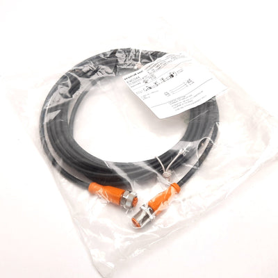 New IFM EVC044 Connection Cable, 3-Pin Male to 5-Pin Female M12, 5m, 250VAC 300VDC