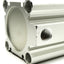 Used SMC MKB50-50LZ Rotary Clamp Cylinder, 50mm Bore, 50mm Clamp Stroke, CCW