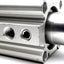 Used SMC MKB50-50LZ Rotary Clamp Cylinder, 50mm Bore, 50mm Clamp Stroke, CCW